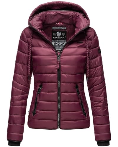 Navahoo Damen Jacke Steppjacke Übergangsjacke gesteppt Stepp Frühjahr B650 [B650-Lulana-Weinrot-Gr.XS] von Navahoo