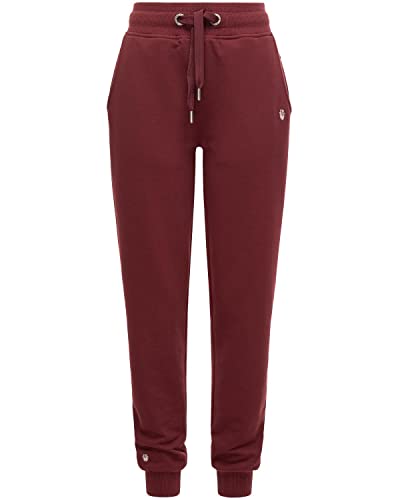 Navahoo Damen Jogginghose Sweathose Sporthose Relaxhose Schmusekätzchen Bordeaux Gr. M von Navahoo