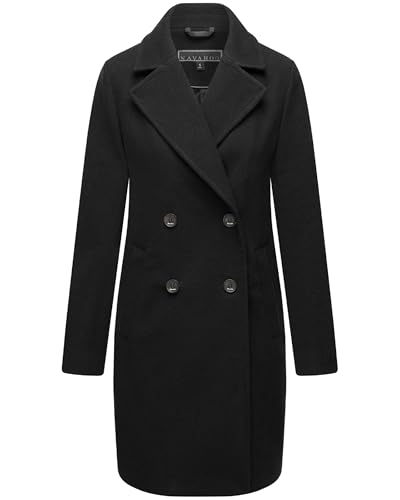 Navahoo Damen Mantel in Woll-Optik Langer klassischer Trenchcoat Frostjuwel 14 Black Gr. XS Navahoo Damen Mantel in Woll-Optik Langer klassischer Trenchcoat Frostjuwel 14 Black Gr. XS von Navahoo