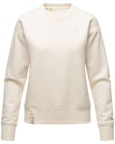 Navahoo Damen Pullover Sweatshirt Pulli Sweater Rundhals [B904-Offwhite-Gr.XL] von Navahoo