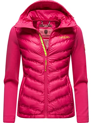 Navahoo Damen leichte Übergangsjacke Steppjacke mit Kapuze Nimm Mich Mit Pink Gr. XS von Navahoo