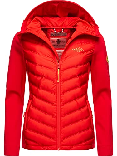 Navahoo Damen leichte Übergangsjacke Steppjacke mit Kapuze Nimm Mich Mit Red Gr. XL von Navahoo