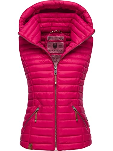 Navahoo Damen Übergangsjacke leichte Steppweste mit Abnehmbarer Kapuze Shadaa Fuchsia Gr. XXL Navahoo Damen Übergangsjacke leichte Steppweste mit Abnehmbarer Kapuze Shadaa Fuchsia Gr. XXL von Navahoo