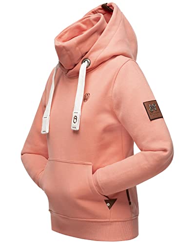 Navahoo Damen Sweatshirt Hoodie Langarm Kapuzen-Pullover Raniaa Apricot Gr. M von Navahoo