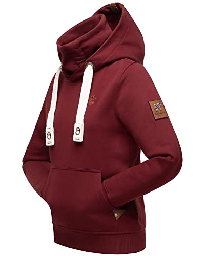 Navahoo Damen Sweatshirt Hoodie Langarm Kapuzen-Pullover Raniaa Bordeaux Gr. M von Navahoo