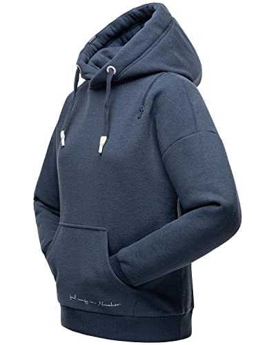 Navahoo Damen Sweatshirt Kapuzenpullover Hoodie Oversized Zuckerbärchen Dusty Blue Gr. S von Navahoo