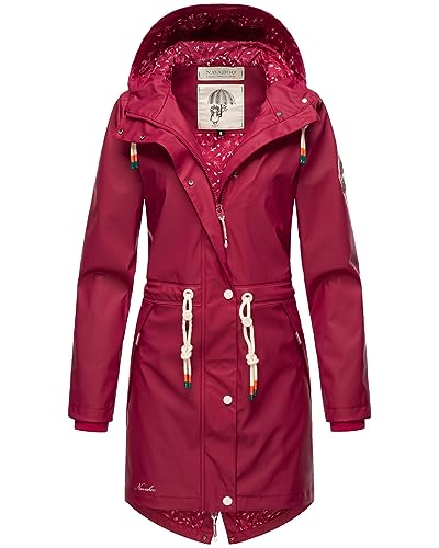 Navahoo Damen Übergangsjacke Regenmantel wasserdicht lang mit Kapuze Tropical Stormoo Fuchsia Gr. XS Navahoo Damen Übergangsjacke Regenmantel wasserdicht lang mit Kapuze Tropical Stormoo Fuchsia Gr. XS von Navahoo