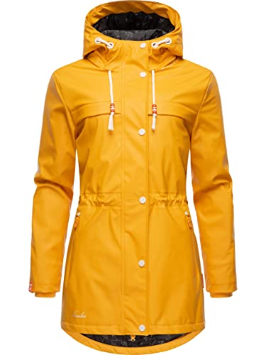 Navahoo Damen Regenmantel Rainy Forest Amber Yellow Gr. S von Navahoo