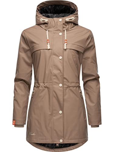 Navahoo Damen Regenmantel Rainy Forest Taupe Gr. 3XL von Navahoo