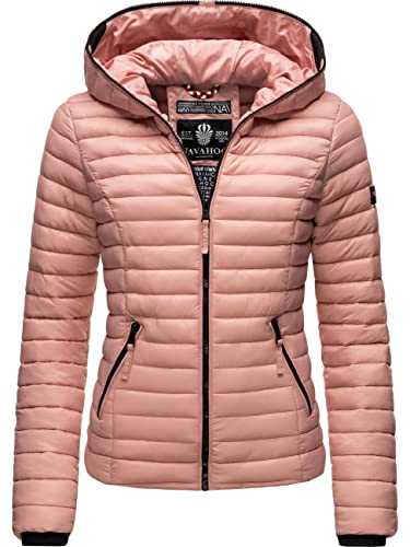 Navahoo Damen Damen leichte Übergangsjacke Steppjacke mit Kapuze Kimuk Powder Rose Gr. XL von Navahoo