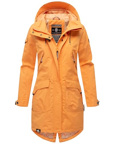 Navahoo Damen Übergangsjacke leichte Jacke mit Kapuze Pfefferschote Apricot Sorbet Gr. XS von Navahoo