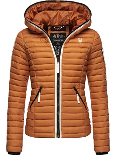 Navahoo Damen Übergangsjacke leichte Steppjacke kurz mit Kapuze Kimuk Prc Rusty Cinnamon Gr. XS von Navahoo