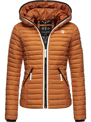 Navahoo Damen Übergangsjacke leichte Steppjacke kurz mit Kapuze Kimuk Prc Rusty Cinnamon Gr. L von Navahoo