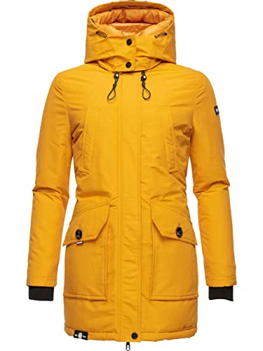 Navahoo Damen Warmer Winter Kurzmantel Blizzardstorm Yellow Gr. XL von Navahoo