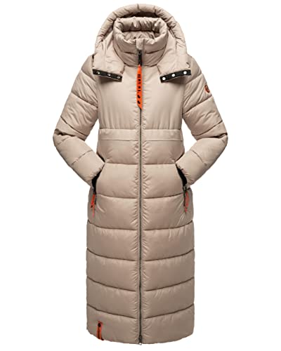 Navahoo Damen Wintermantel Warmer Steppmantel mit Kapuze Kristallblume Taupe Gr. XXL Navahoo Damen Wintermantel Warmer Steppmantel mit Kapuze Kristallblume Taupe Gr. XXL von Navahoo