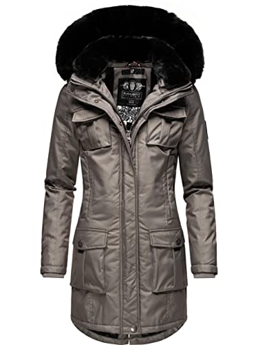 Navahoo Damen Warmer Winterparka Tiniis Grey Gr. M von Navahoo