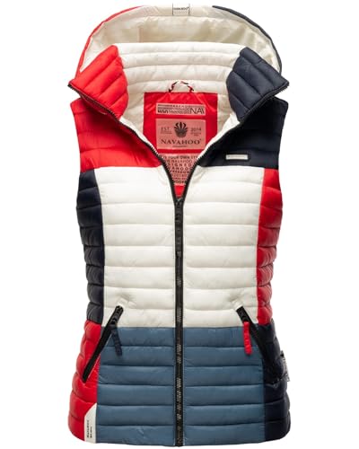 Navahoo Damen Weste Steppweste gesteppt Herbst Frühling Übergangsweste B880 [B880-Shad-Kulti-French-Gr.XS] von Navahoo