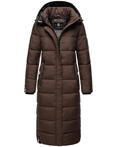 Navahoo Damen Winter Jacke Stepp Mantel B872 [B872-Isal-Dark-Choco-Gr.L] von Navahoo