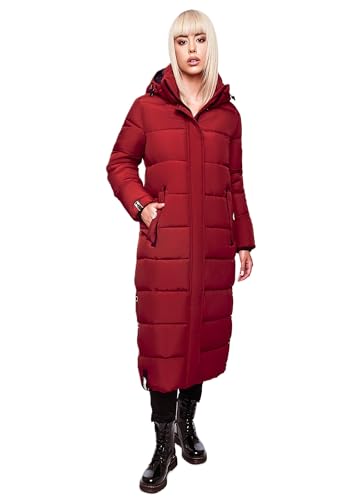 Navahoo Damen Winter Jacke Stepp Mantel B872 [B872-Isal-Dark-Red-Gr.XXL] von Navahoo