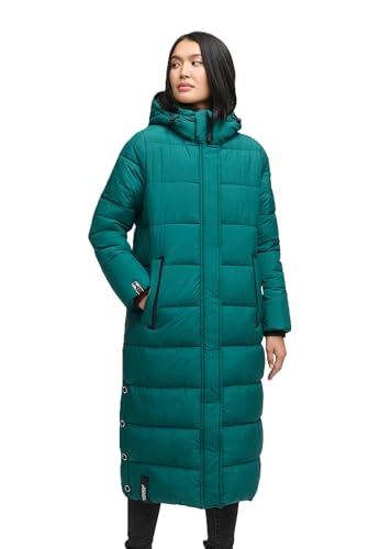Navahoo Damen Winter Jacke Stepp Mantel B872 [B872-Isal-Ocean-Green-Gr.M] von Navahoo