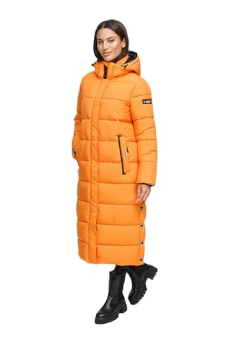 Navahoo Damen Winter Jacke Stepp Mantel B872 [B872-Isal-Orange-Gr.S] von Navahoo
