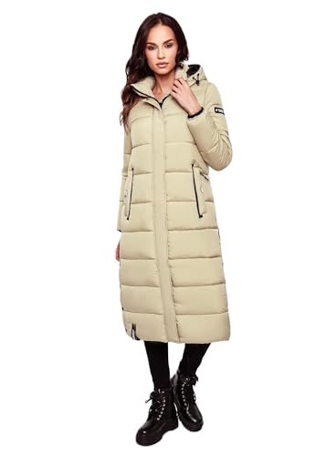 Navahoo Damen Winter Jacke Stepp Mantel B872 [B872-Isal-Pebble-Grey-Gr.L] von Navahoo