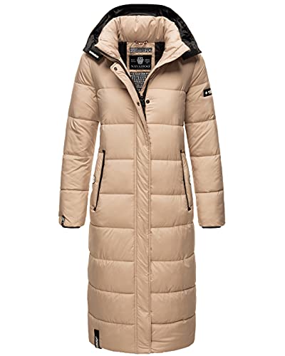 Navahoo Damen Winter Jacke Stepp Mantel B872 [B872-Isal-Taupe-Gr.S] von Navahoo