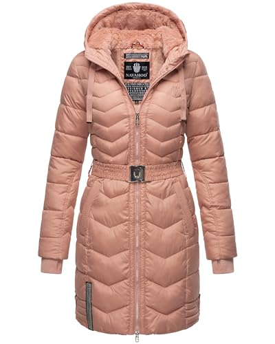 Navahoo Damen Winter Jacke Stepp Parka Mantel Winterjacke warm gefüttert Alpenveilchen XS-XXL (DE/NL/SE/PL, Alphanumerisch, L, Regular, Regular, Rosa) von Navahoo