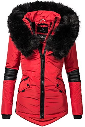 Navahoo Damen Winterjacke Steppjacke Nirvana Rot Gr. S von Navahoo