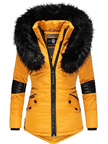 Navahoo Damen Winterjacke Steppjacke Nirvana Yellow Gr. S von Navahoo