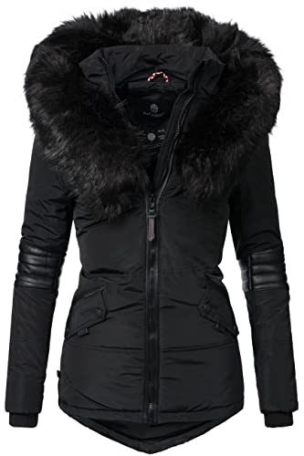 Navahoo Damen Winterjacke Steppjacke Nirvana Schwarz Gr. M von Navahoo