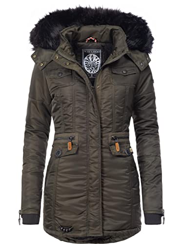 Navahoo Damen Warmer Winter Kurzmantel Schätzchen Grün Gr. M von Navahoo