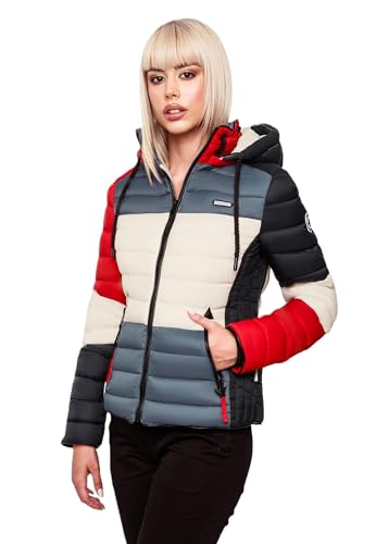 Navahoo Damen Winter Jacke gesteppt Steppjacke B881 [B881-Lulana-Kulti-French-Gr.M] von Navahoo