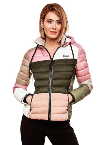 Navahoo Damen Winter Jacke gesteppt Steppjacke B881 [B881-Lulana-Kulti-Natur-Gr.XS] von Navahoo