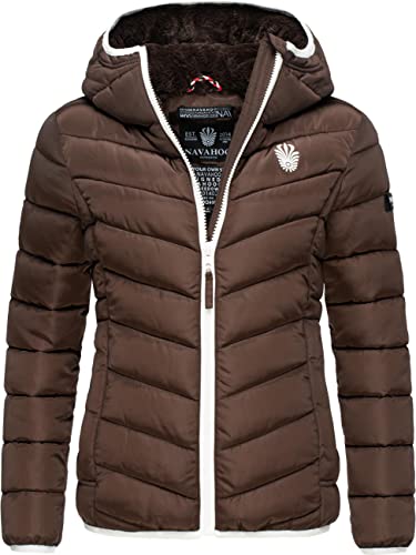 Navahoo Damen Winterjacke Steppjacke Elva Dark Choco Gr. XL von Navahoo