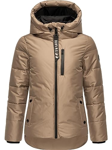 Navahoo Damen Winterjacke Steppjacke Krümelein Taupe Grey Gr. L von Navahoo