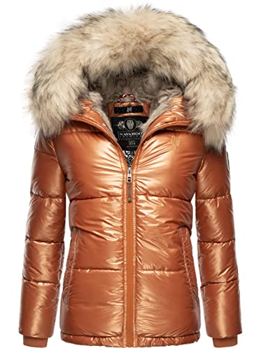 Navahoo Damen Winterjacke Steppjacke warm mit Kunstfellkapuze Tikunaa Rusty Cinnamon Gr. S Navahoo Damen Winterjacke Steppjacke warm mit Kunstfellkapuze Tikunaa Rusty Cinnamon Gr. S von Navahoo