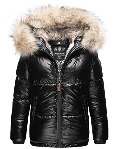 Navahoo Damen Winterjacke Steppjacke warm mit Kunstfellkapuze Tikunaa Schwarz Gr. L Navahoo Damen Winterjacke Steppjacke warm mit Kunstfellkapuze Tikunaa Schwarz Gr. L von Navahoo