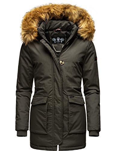 Navahoo Damen Winterjacke Wintermantel Schneeengel-Prc Anthracite Gr. S von Navahoo