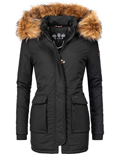 Navahoo Damen Winterjacke Wintermantel Schneeengel-Prc Schwarz Gr. S von Navahoo