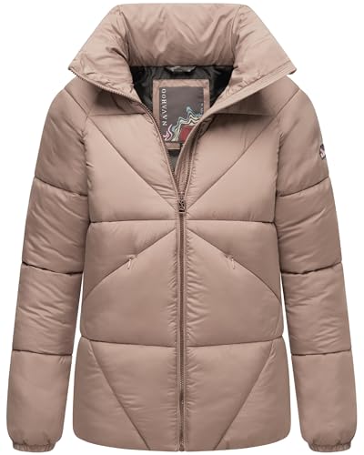 Navahoo Damen Winterjacke warme Oversized Steppjacke mit hohem Kragen Schokolinaa 14 Taupe Grey Gr. L Navahoo Damen Winterjacke warme Oversized Steppjacke mit hohem Kragen Schokolinaa 14 Taupe Grey Gr. L von Navahoo