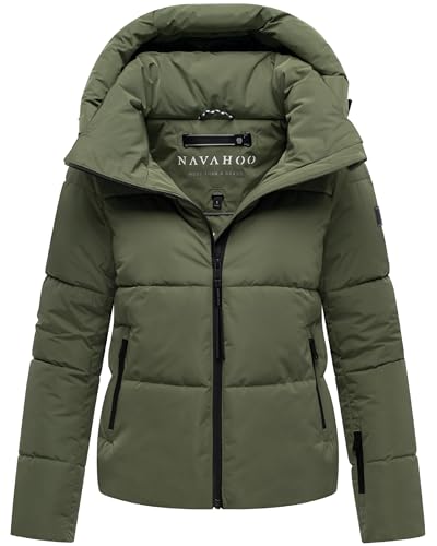 Navahoo Damen Winterjacke warme Steppjacke mit abnehmbarer Kapuze Frostherz XIV Olive Leaf Gr. M Navahoo Damen Winterjacke warme Steppjacke mit abnehmbarer Kapuze Frostherz XIV Olive Leaf Gr. M von Navahoo