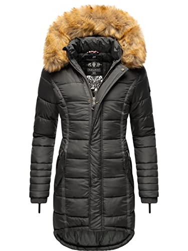 Navahoo Damen Wintermantel Papaya Anthracite Gr. XL von Navahoo