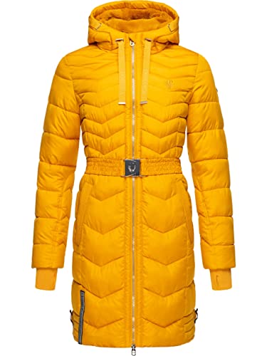 Navahoo Damen Wintermantel Steppmantel Jacke mit Taillengürtel Alpenveilchen Yellow Gr. L Navahoo Damen Wintermantel Steppmantel Jacke mit Taillengürtel Alpenveilchen Yellow Gr. L von Navahoo