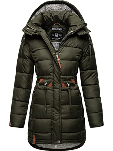 Navahoo Damen Wintermantel Steppmantel Winterjacke Kurzmantel warm gefüttert abnehmbare Kapuze Daliee Olive Gr. M Navahoo Damen Wintermantel Steppmantel Winterjacke Kurzmantel warm gefüttert abnehmbare Kapuze Daliee Olive Gr. M von Navahoo