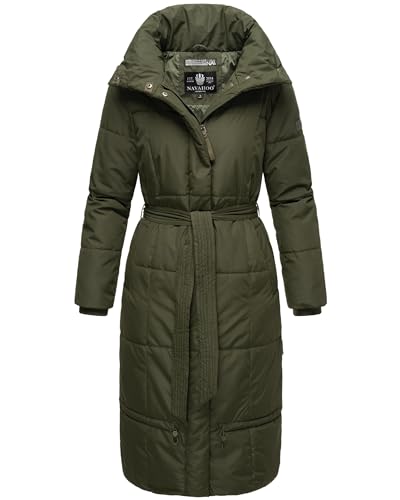 Navahoo Damen Wintermantel Warmer Steppmantel extralang mit Gürtel Mirenaa Dark Olive Gr. XXL Navahoo Damen Wintermantel Warmer Steppmantel extralang mit Gürtel Mirenaa Dark Olive Gr. XXL von Navahoo