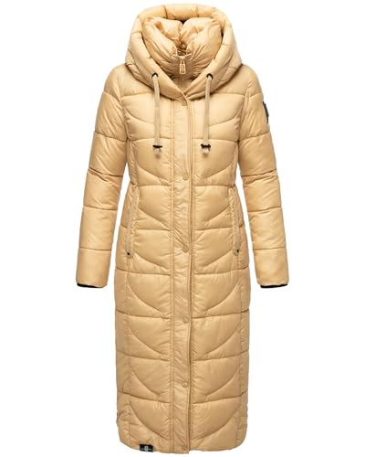 Navahoo Damen Wintermantel Warmer Steppmantel extralang mit Kapuze Waffelchen Sand Gr. XXL Navahoo Damen Wintermantel Warmer Steppmantel extralang mit Kapuze Waffelchen Sand Gr. XXL von Navahoo