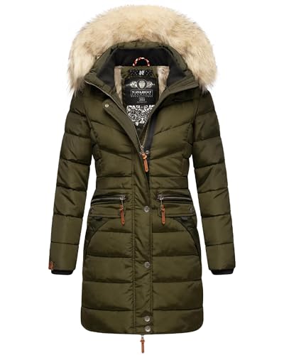 Navahoo Damen Winter Steppmantel Paula Dark Olive Gr. XXL Navahoo Damen Winter Steppmantel Paula Dark Olive Gr. XXL von Navahoo