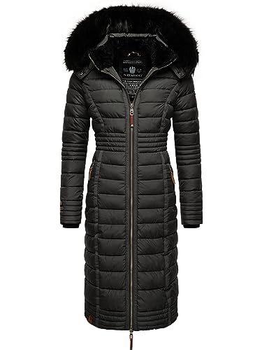 Navahoo Damen Wintermantel Warmer Steppmantel lang mit Kapuze Umay Anthrazit Gr. L Navahoo Damen Wintermantel Warmer Steppmantel lang mit Kapuze Umay Anthrazit Gr. L von Navahoo