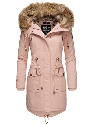 Navahoo Damen Winter Jacke Warmer Winterparka mit Kapuze Rosinchen Rosa Gr. S von Navahoo